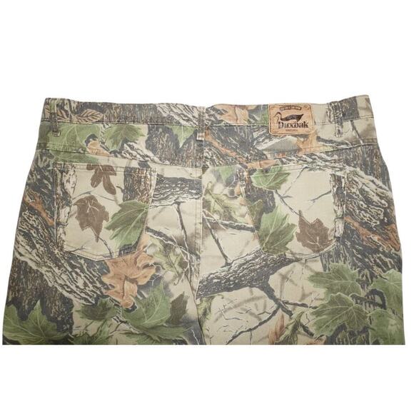 Vintage Duxbak Camo Pants Realtree Duck Hunting Outdoor Jeans USA 5-Pocket Style - Picture 5 of 6